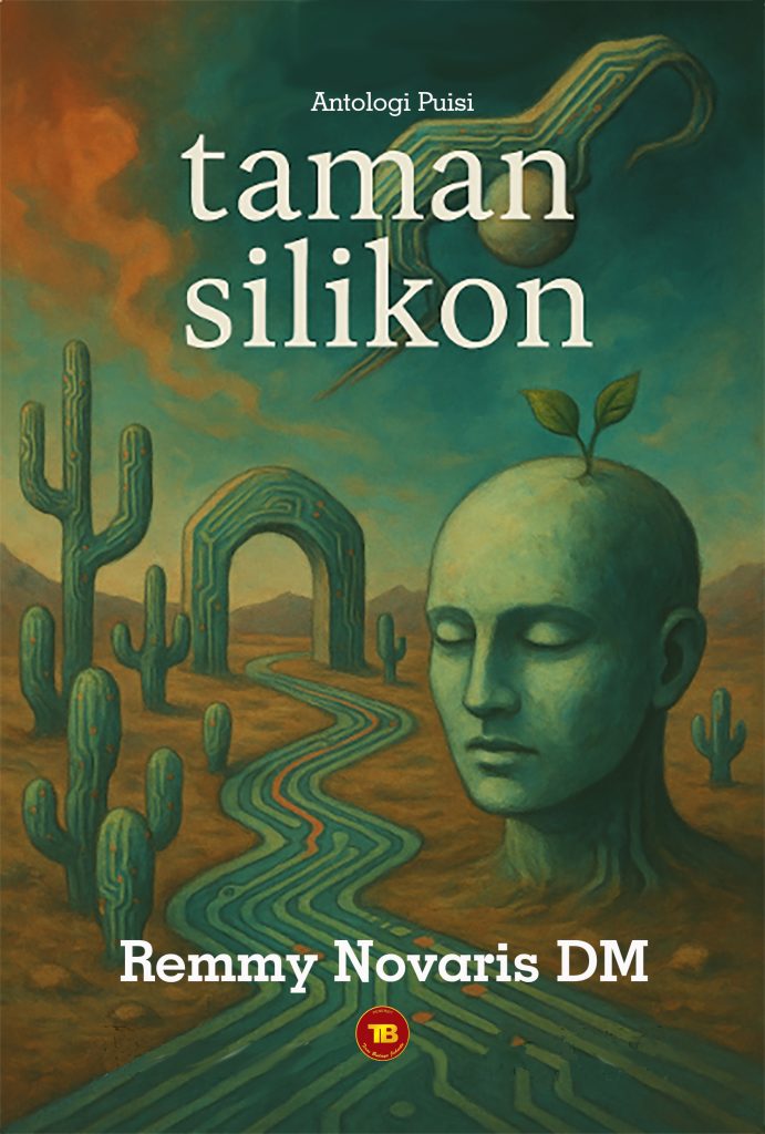 Gambar adalah ilustrasi dari seluruh isi buku mengenai dunia digital dalam bentuk surealis